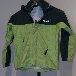 Marmot Kids Dark Two-Tone Green Raincoat